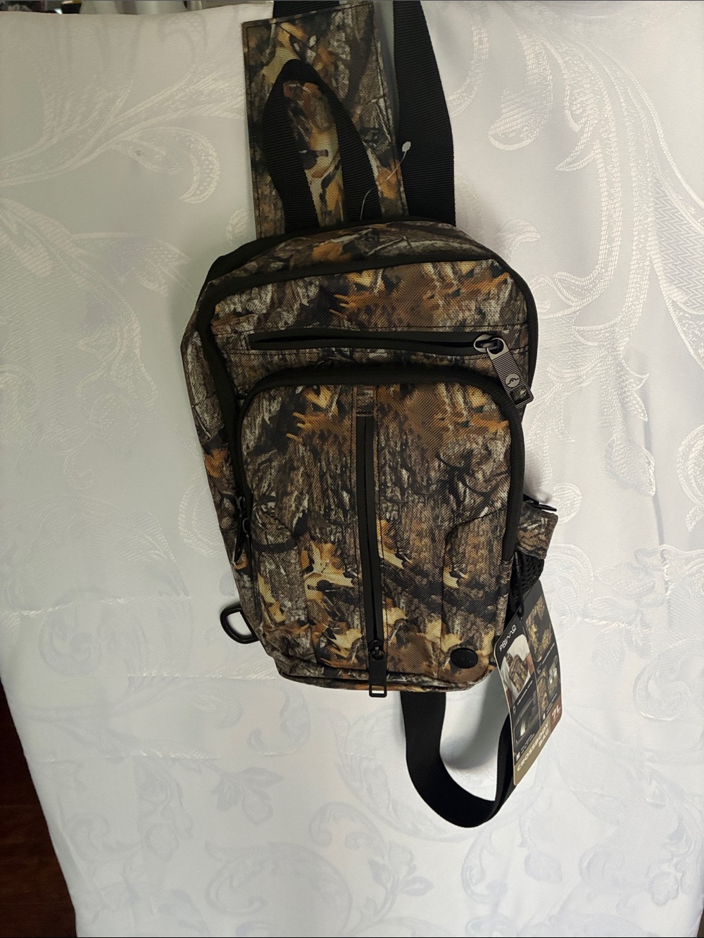 Men's Camouflage Sling Belt Bag - Brown Camo